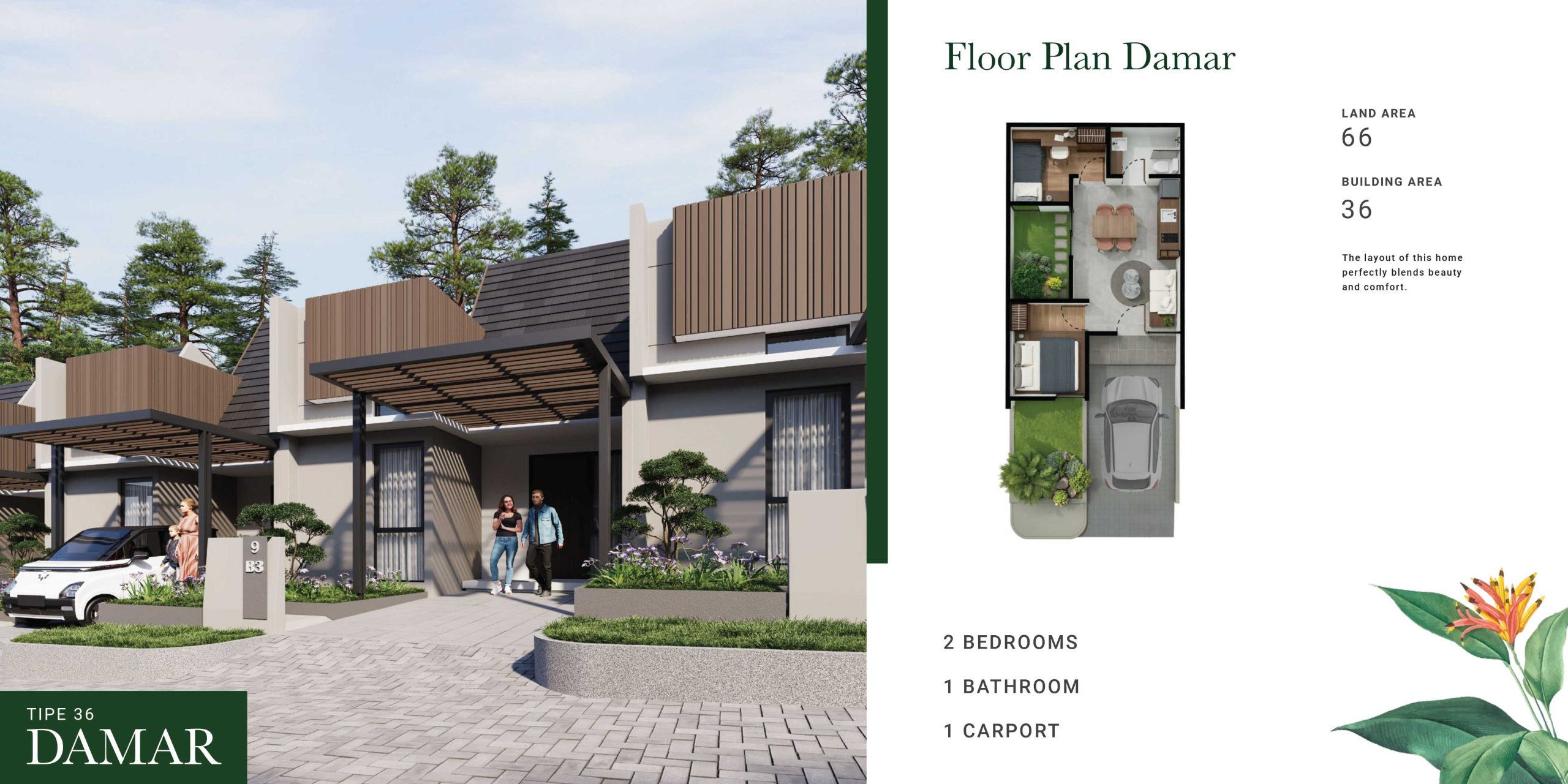 Tipe Damar - Cendana Residence 2