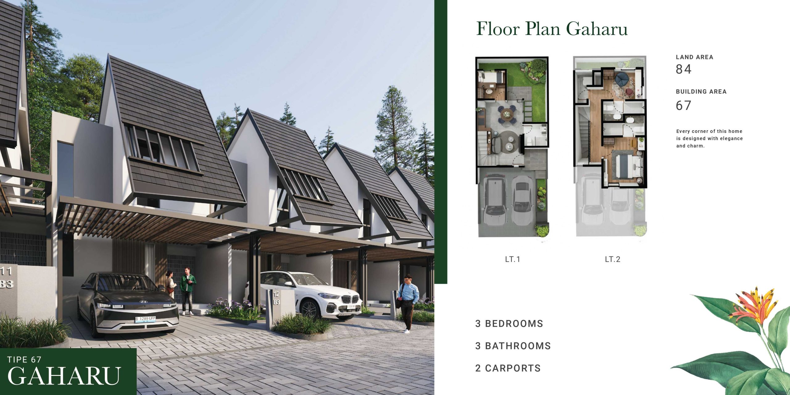 Tipe Gaharu - Cendana Residence 2